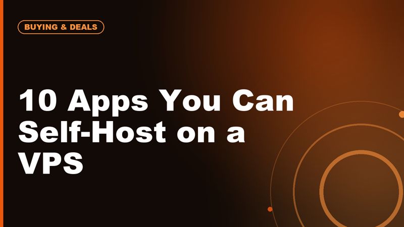 What You Can Self-Host on a VPS: One-Click Apps Worth Knowing
