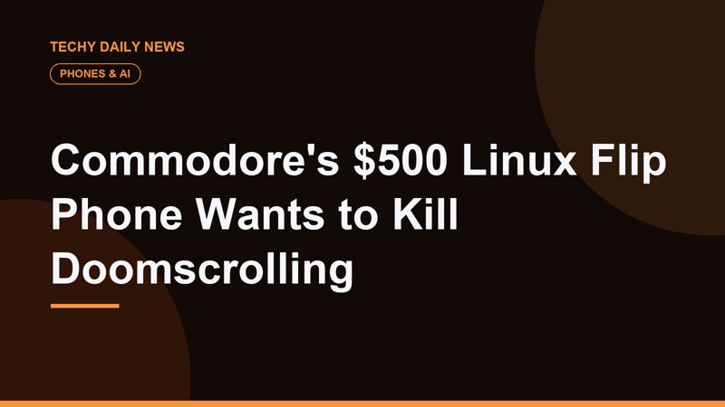Commodore's $500 Linux Flip Phone Wants to Kill Doomscrolling
